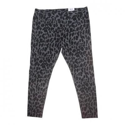 Style & Co Animal-Print Pull-On Leggings Classic Animal Grey Extra Large NWT